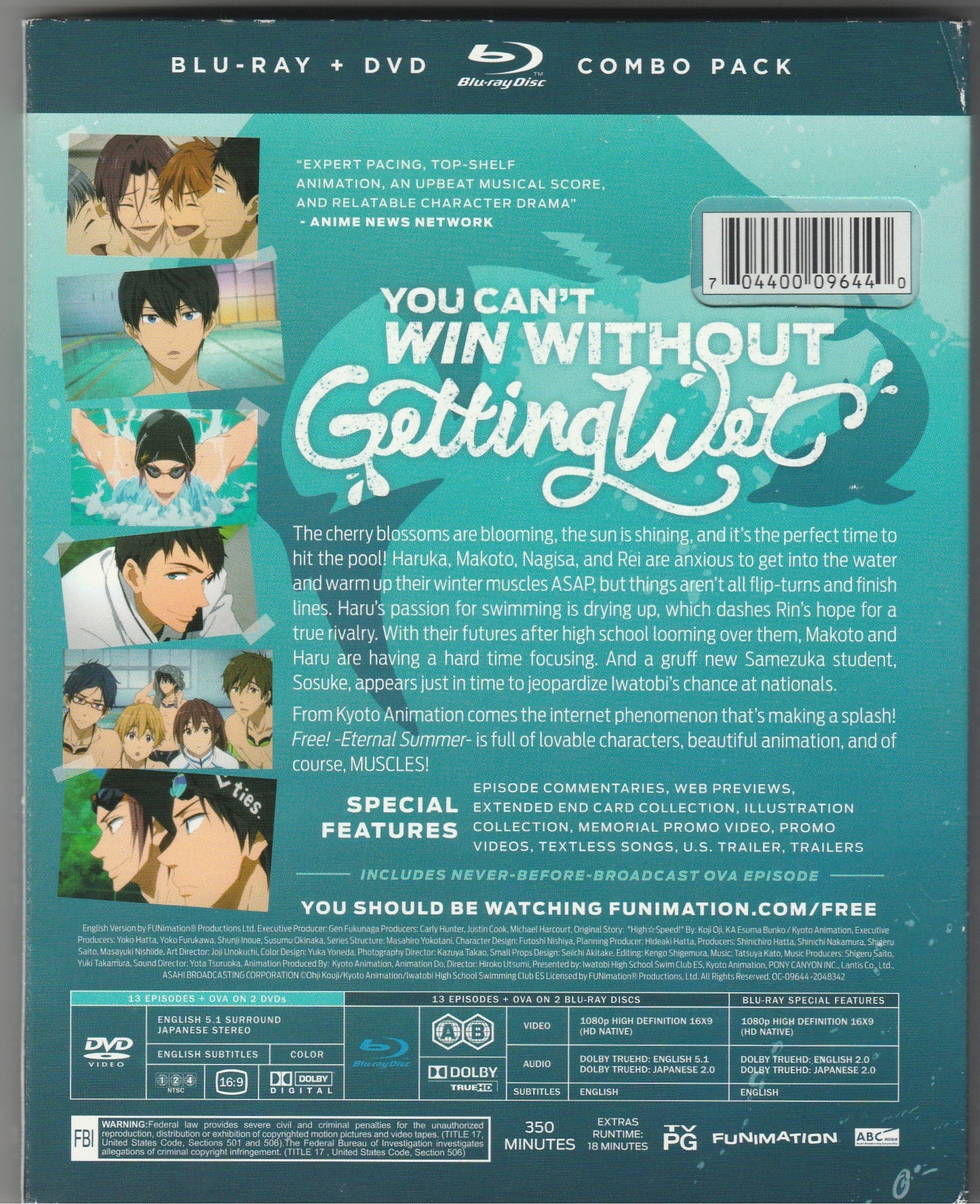 Free! Eternal Summer Blu-ray/DVD Combo Pack