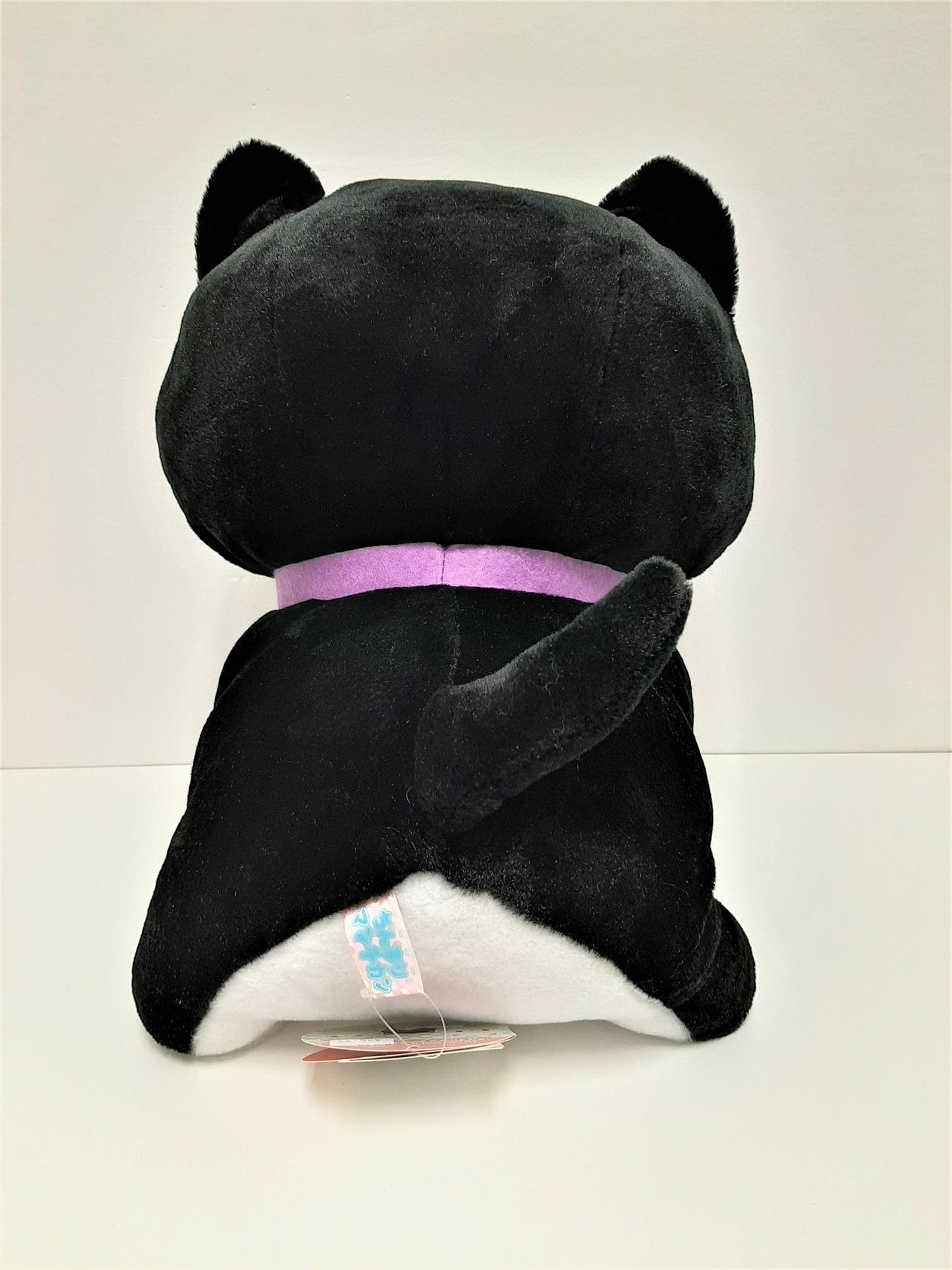 Amuse: Black and White Munchkin Cat 14" Plush