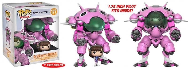 Overwatch: D.Va & Meka 6" Buddy Pop Vinyl