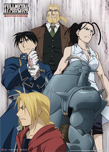 Fullmetal Alchemist Brotherhood: Human Sacrifice Group Fabric Poster