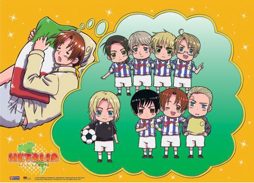 Hetalia: Football Team Wall Scroll