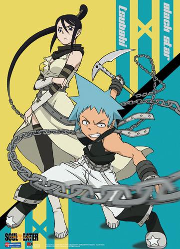 Soul Eater: Black Star & Tsubaki Battle Ready Wall Scroll