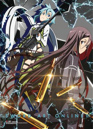 Sword Art Online II: Sinon & Kirito Shatter Wall Scroll