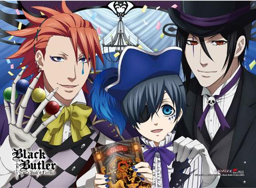 Black Butler: Book of Circus Smile, Black & Joker High-End Wall Scroll