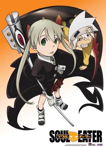 Soul Eater: Maka & Soul Orange Wall Scroll