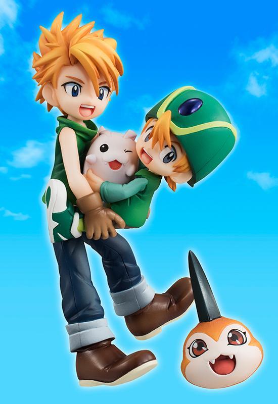 Digimon: Ishida Yamato and Takaishi Takeru with Tsunomon & Tokomon GEM Figurine