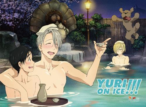 Yuri!!! on Ice: Group Onsen Wall Scroll