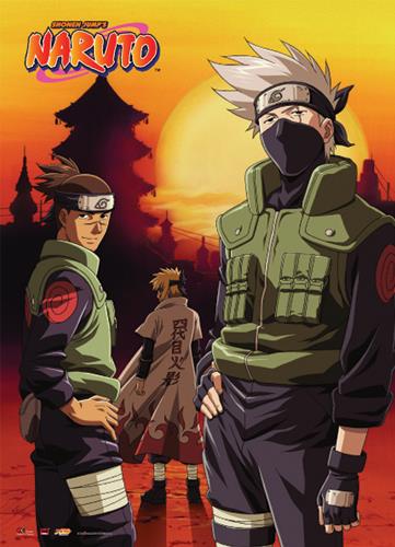 Naruto: Kakashi, Iruka & Minato Wall Scroll