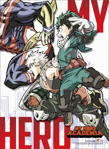 My Hero Academia: Deku, Bakugo, All Might Wall Scroll