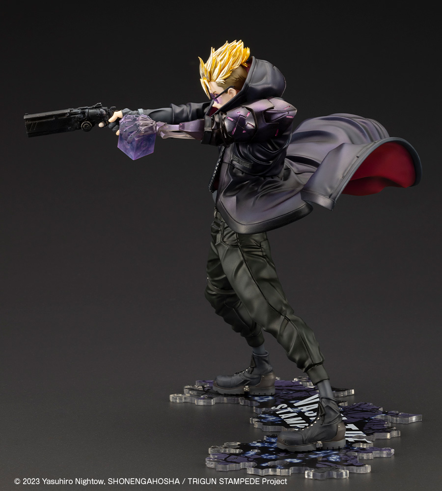 Trigun: Vash the Stampede Gunman in Black ArtFX-J Figure