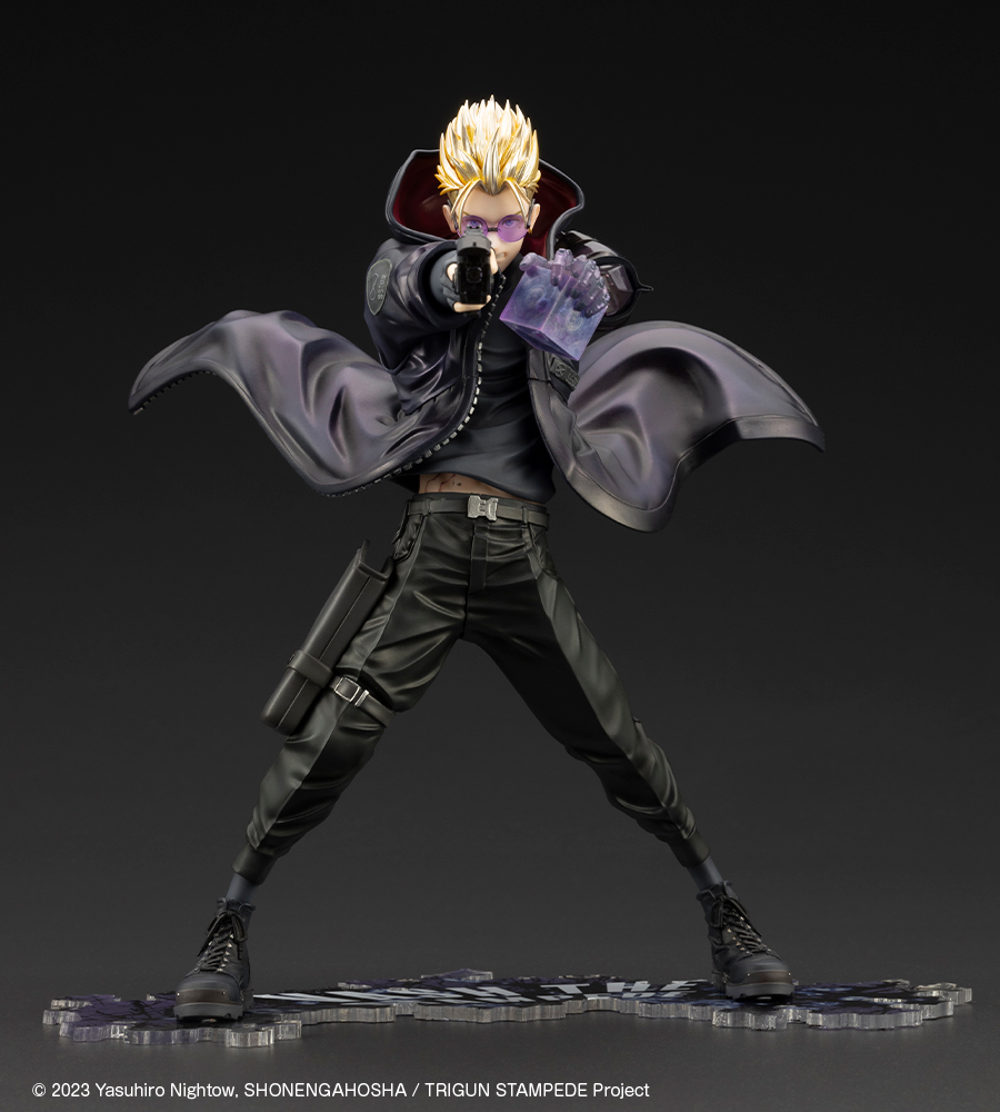 Trigun: Vash the Stampede Gunman in Black ArtFX-J Figure