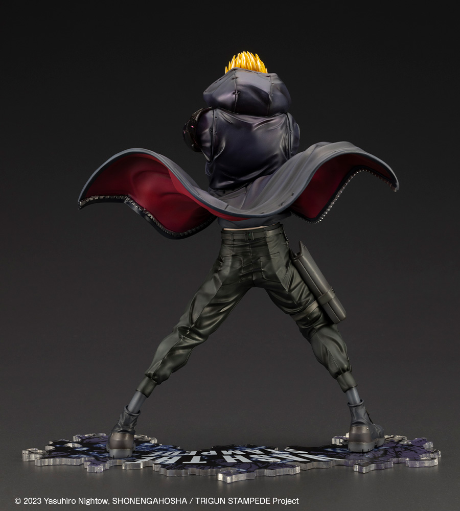 Trigun: Vash the Stampede Gunman in Black ArtFX-J Figure