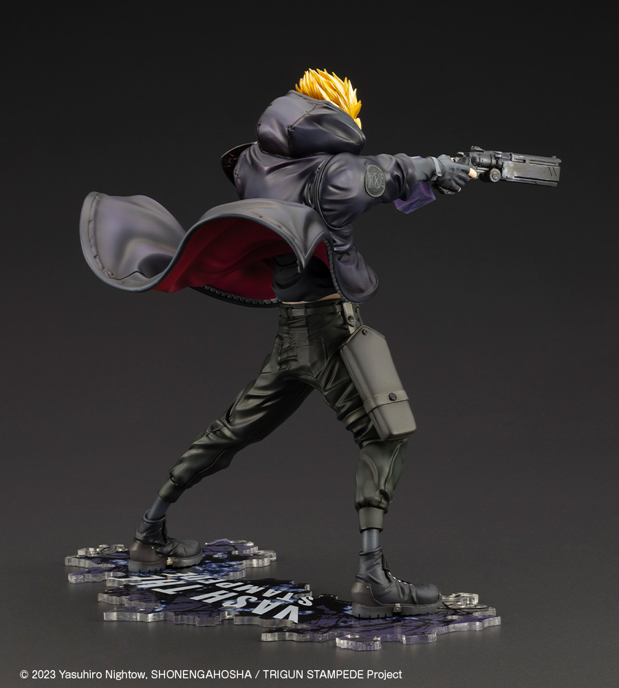 Trigun: Vash the Stampede Gunman in Black ArtFX-J Figure