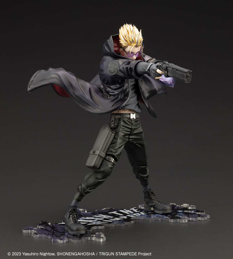 Trigun: Vash the Stampede Gunman in Black ArtFX-J Figure