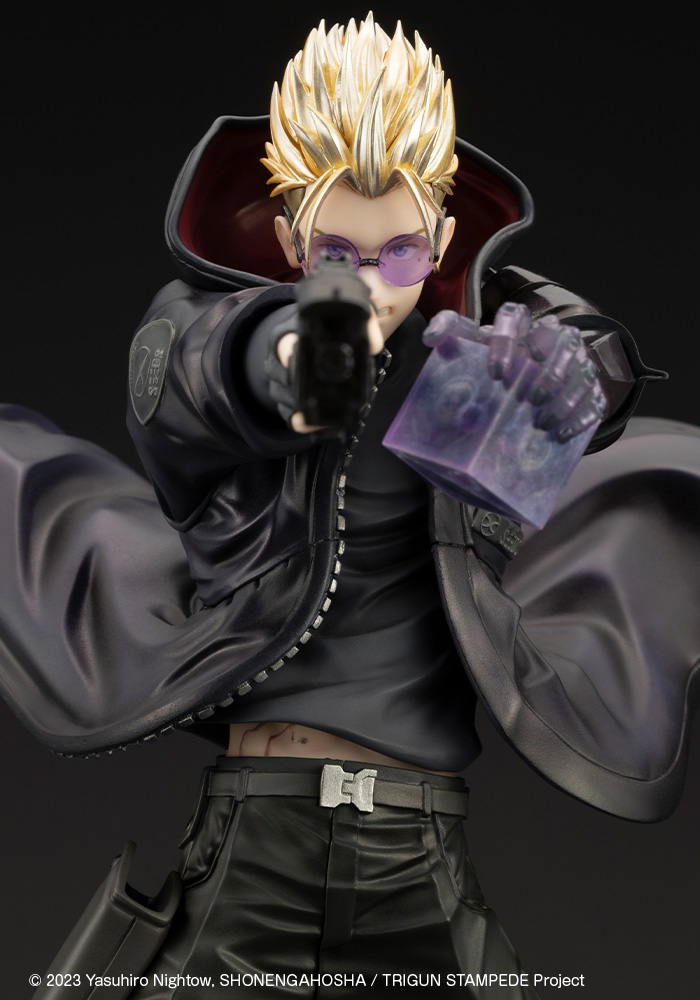 Trigun: Vash the Stampede Gunman in Black ArtFX-J Figure