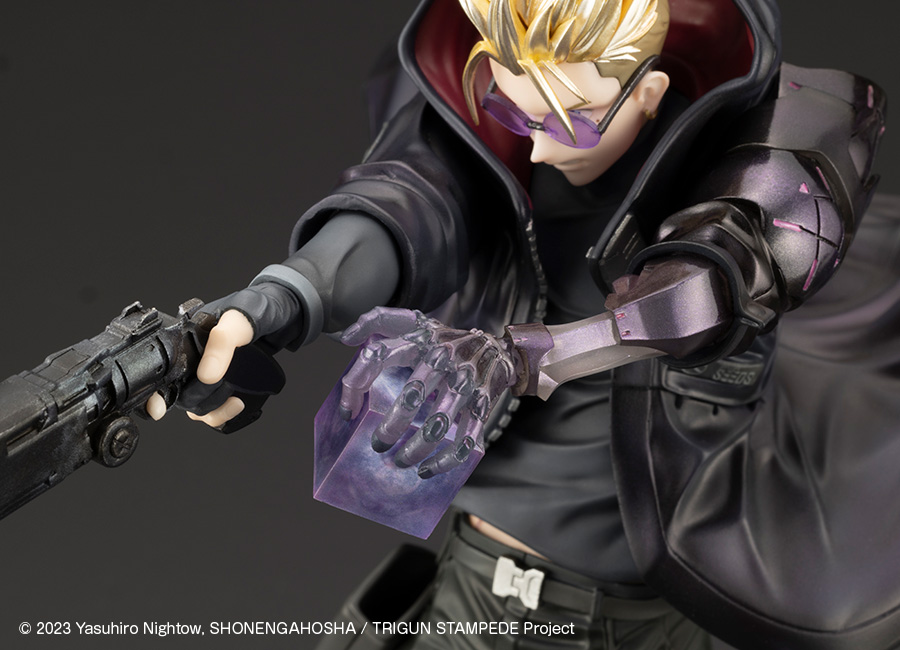 Trigun: Vash the Stampede Gunman in Black ArtFX-J Figure