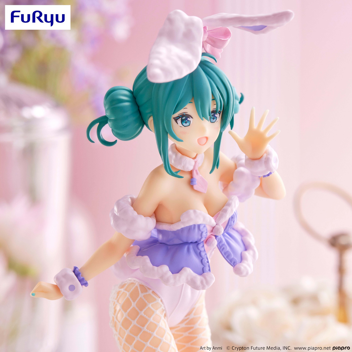Vocaloid: Miku Bicute Bunnies -White Rabbit Purple Colour Ver.- Prize Figure