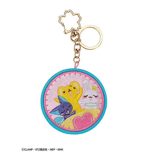 Cardcaptor Sakura: Kero, Spinner, and Momo Embroidered Key Chain