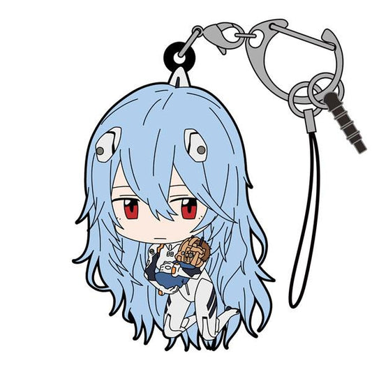 Evangelion: Rei Long Hair Tsumamare Key Chain