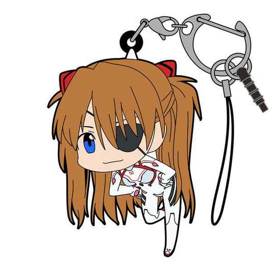 Evangelion: Asuka White Plugsuit Tsumamare Key Chain