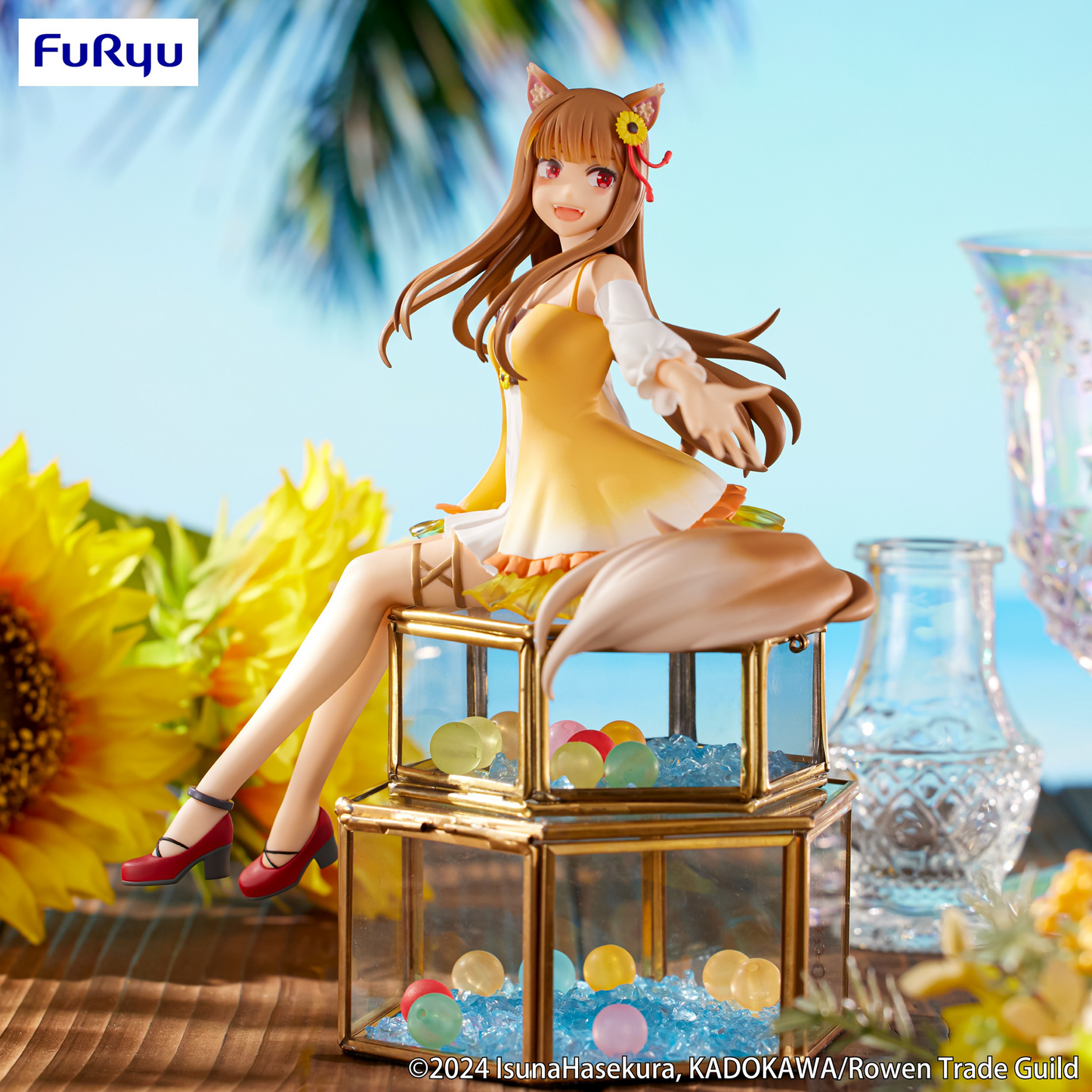 Spice and Wolf: Holo Sunflower Dress Noodle Stopper Prize Figure