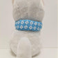 Amuse: White Puppy Blue Scarf 16.5" Plush