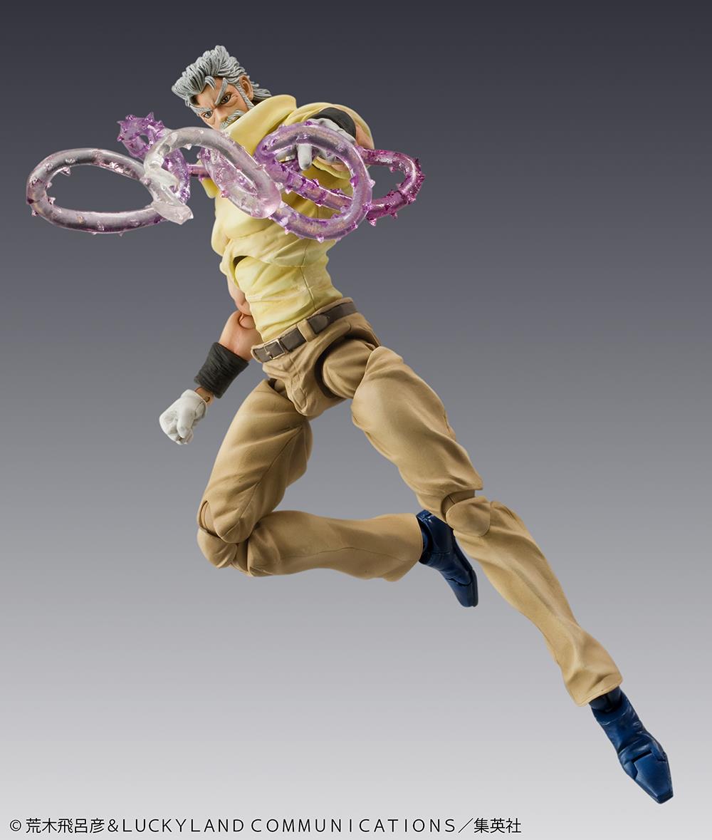 Jojo's Bizarre Adventure: Joseph Joestar & Iggy Super Action Statue