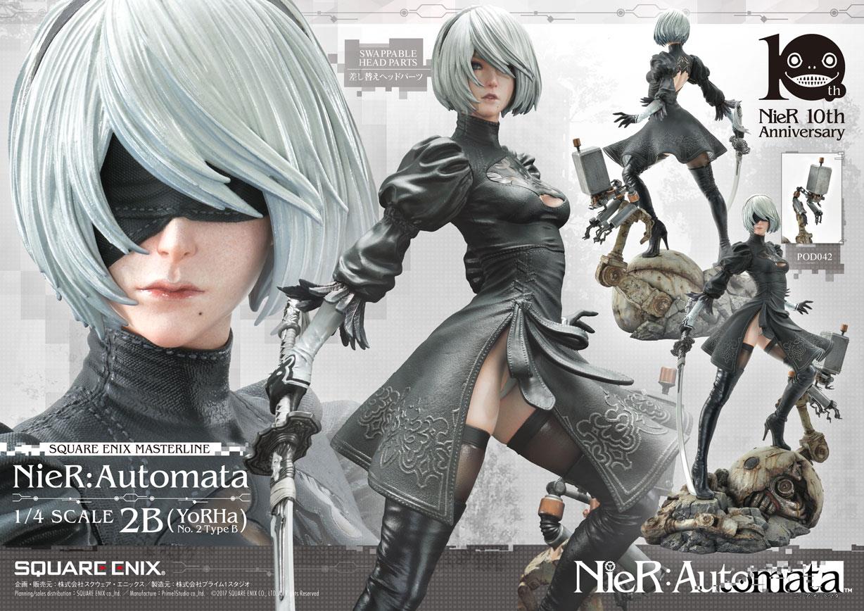 Nier Automata: 2B (YoRHa No. 2 Type B) 1/4 Scale Figure
