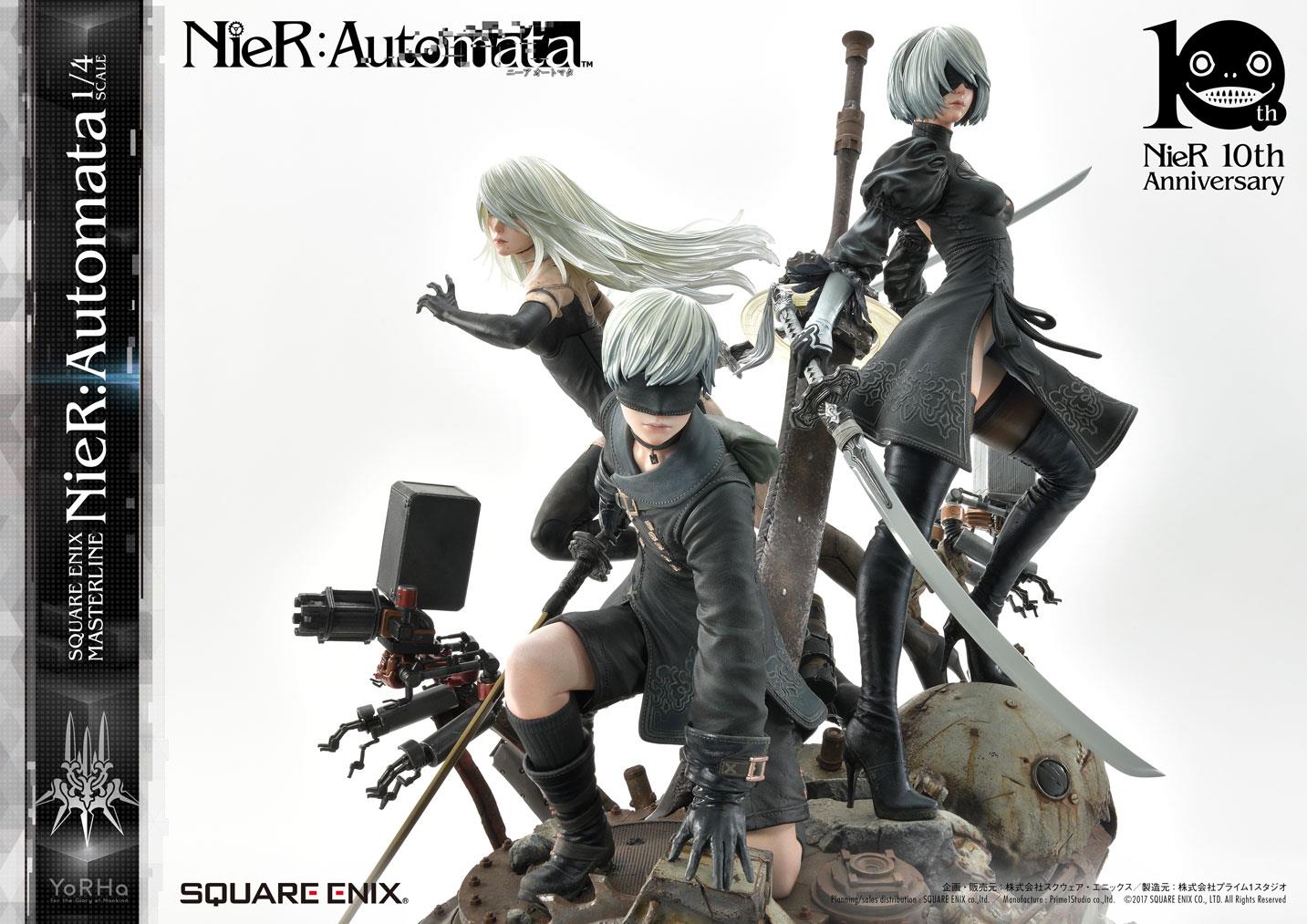 Nier Automata: 2B, 9S, and A2 Group 1/4 Scale Masterline Figure