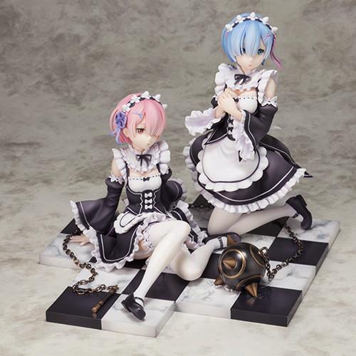 Re:Zero: Rem & Ram Special Stand Set 1/8 Scale Figure