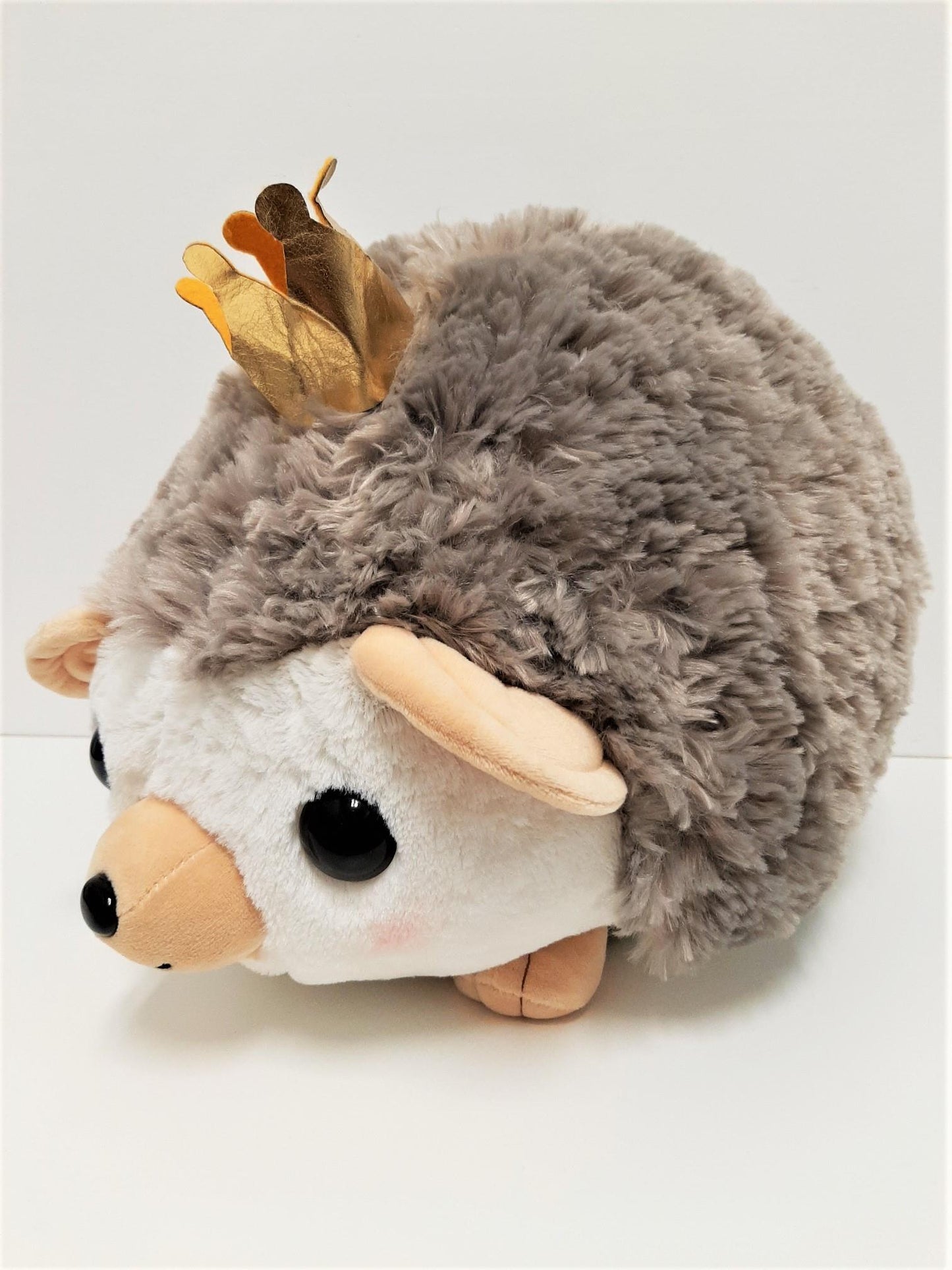 Amuse: Grey Hedgehog with Crown 16.5" Plush