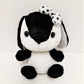 Amuse: Black and White Bunny with Polka Dot Bow 10" Plush