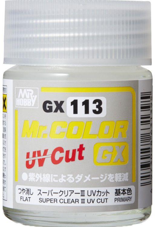 Model Paint: Mr. Color GX-113 Super Clear III UV Cut Flat _ NOT SHIPPABLE