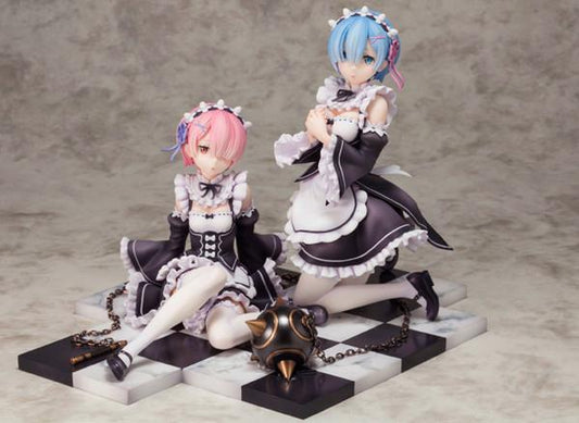 Re:Zero: Rem & Ram Special Stand Set 1/8 Scale Figure