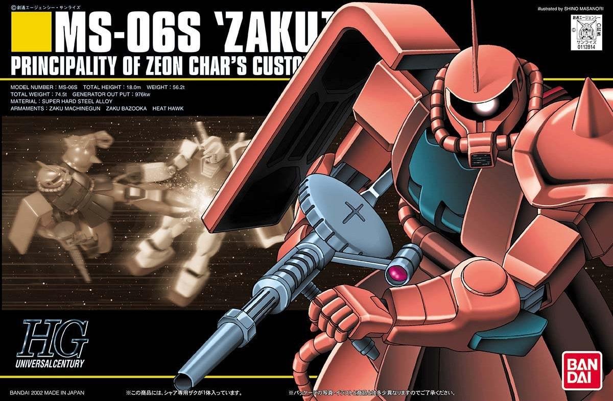 Gundam: MS-06S Char's Zaku II HG Model