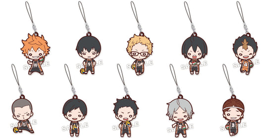 Haikyu!!: Karasuno Rubber Mascot Keychain Blind Box