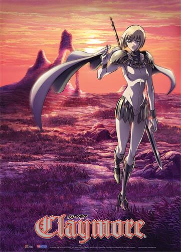Claymore: Clare Sunset Wall Scroll