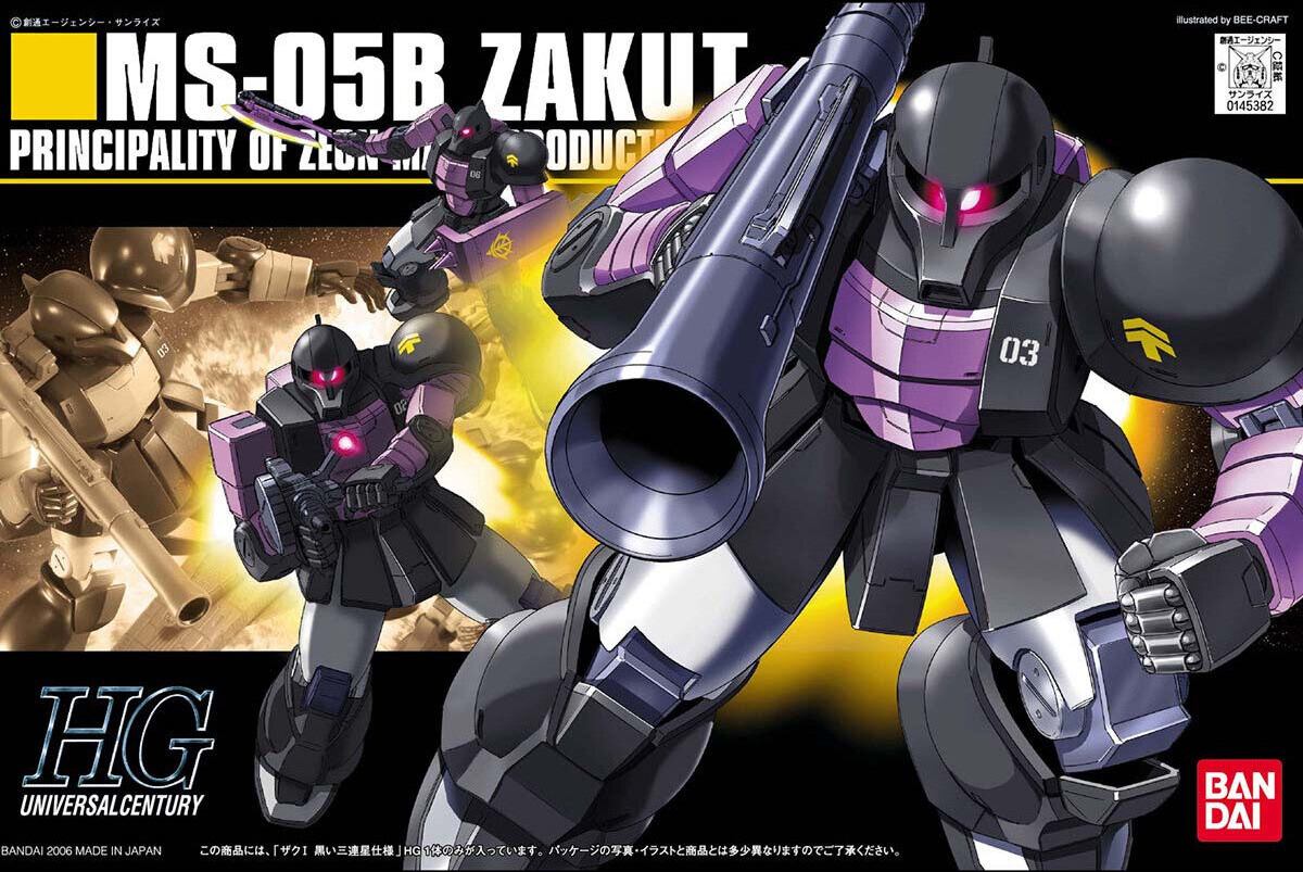 Gundam: Zaku I Black Tri Stars HG Model