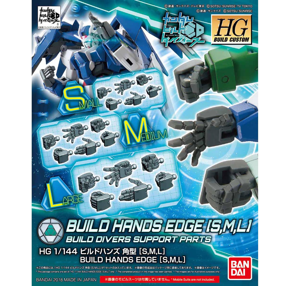 Gundam: Build Hands Edge [S,M,L] Build Divers HG Support Parts Option Pack