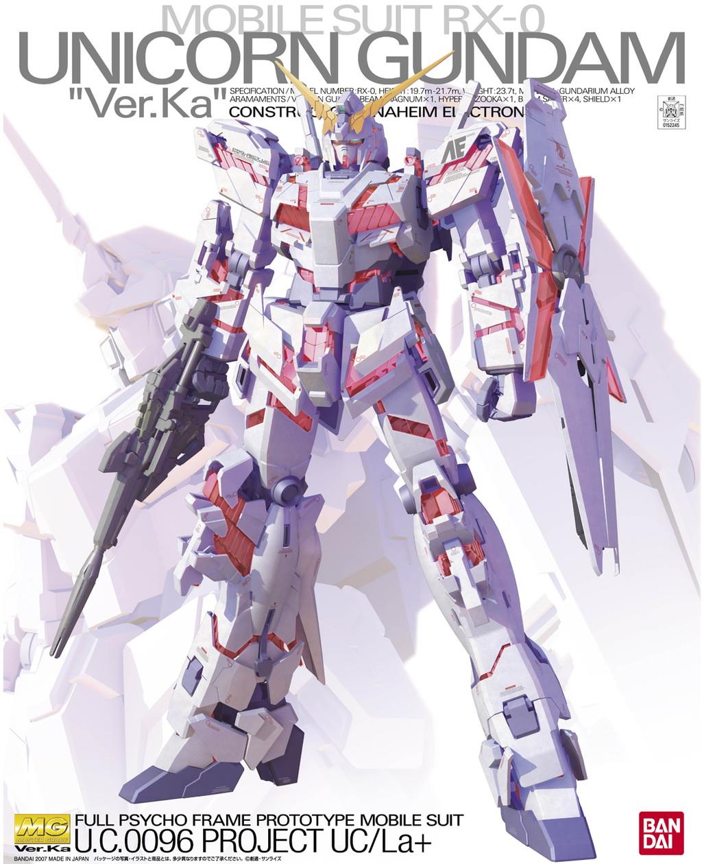 Gundam: Unicorn Gundam Ver. Ka MG Model