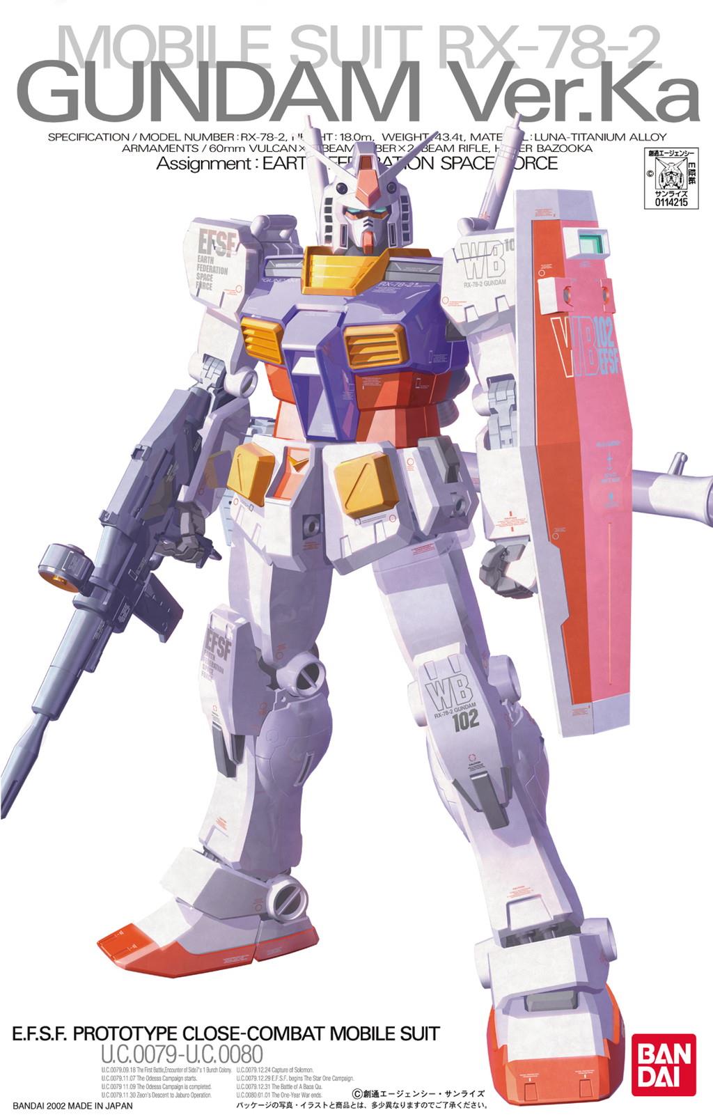 Gundam: RX-78-2 Gundam Ver. Ka MG Model