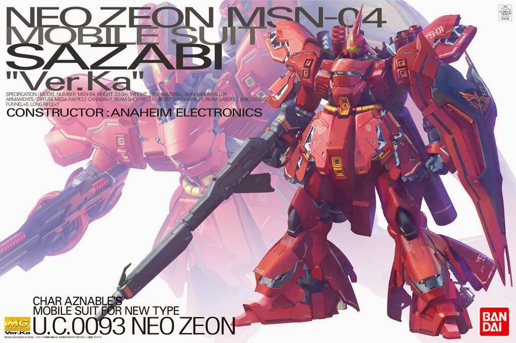 Gundam: Sazabi Ver. Ka MG Model